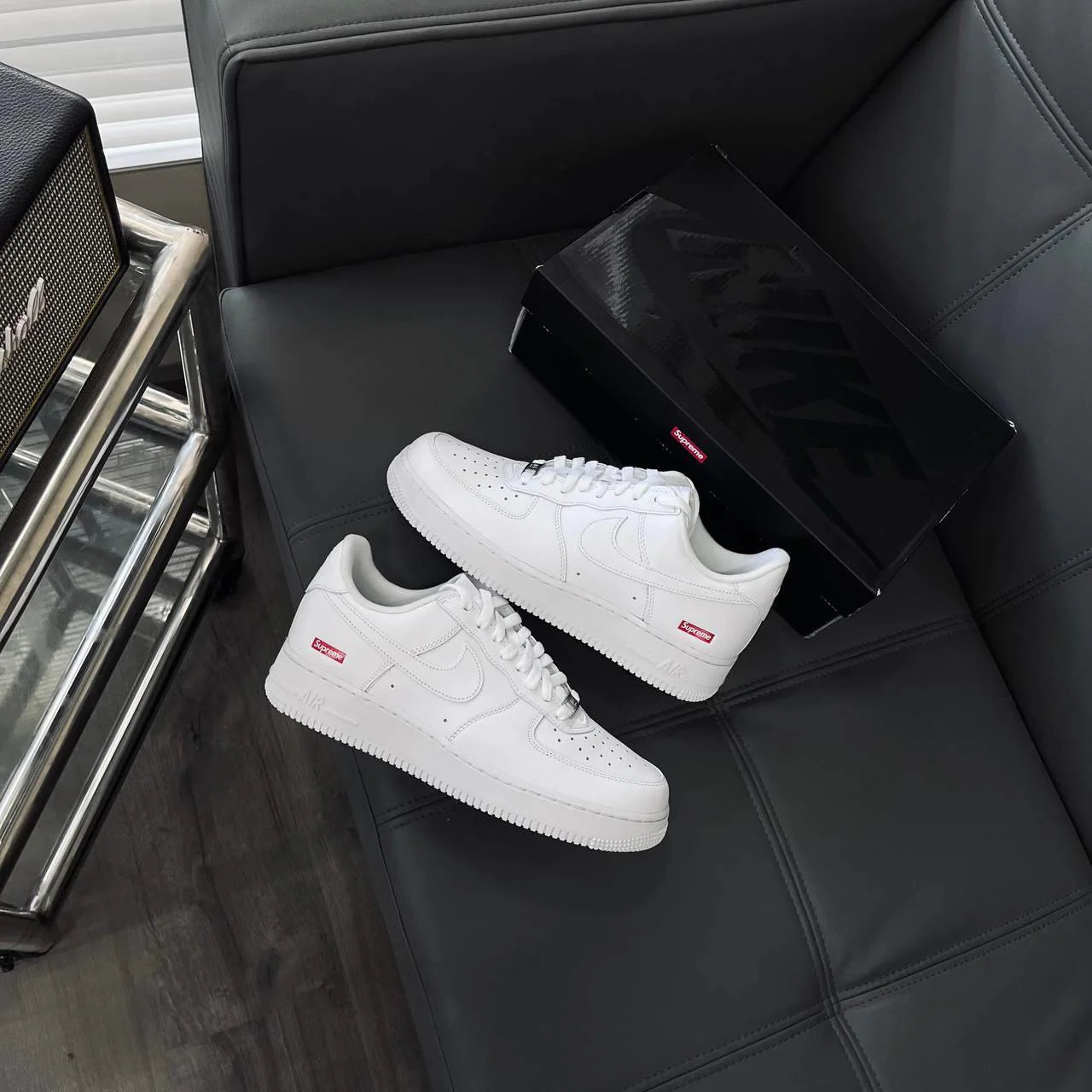 Nike Air Force 1x Supreme Low Box Logo White