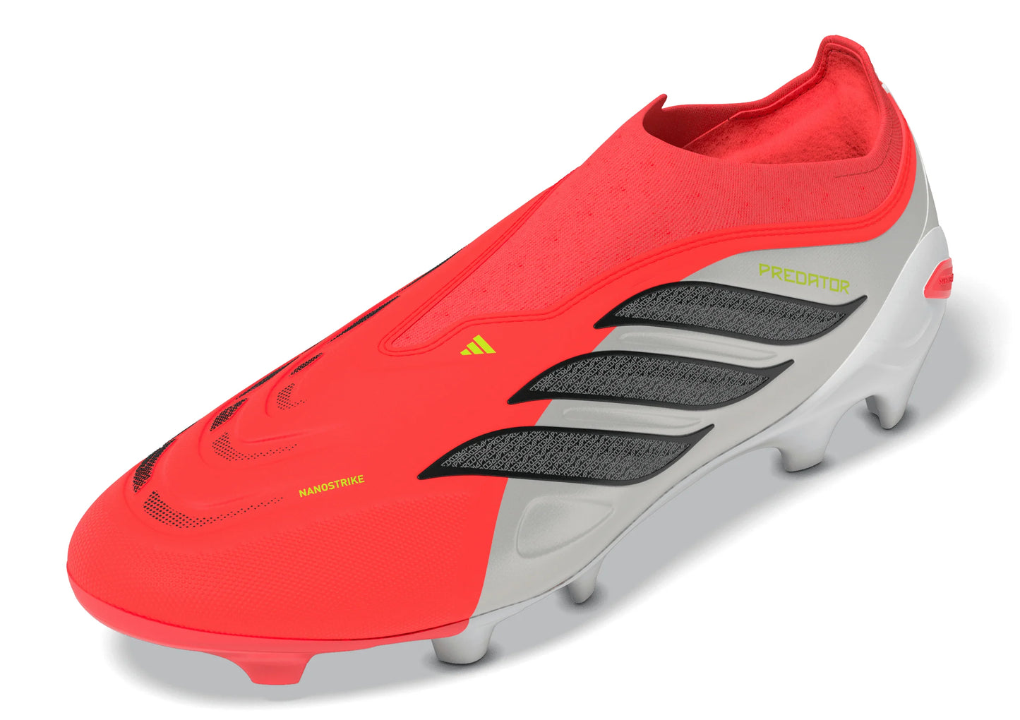 adidas Predator League Laceless FG Firm Ground Mens Soccer Cleats Red Black White