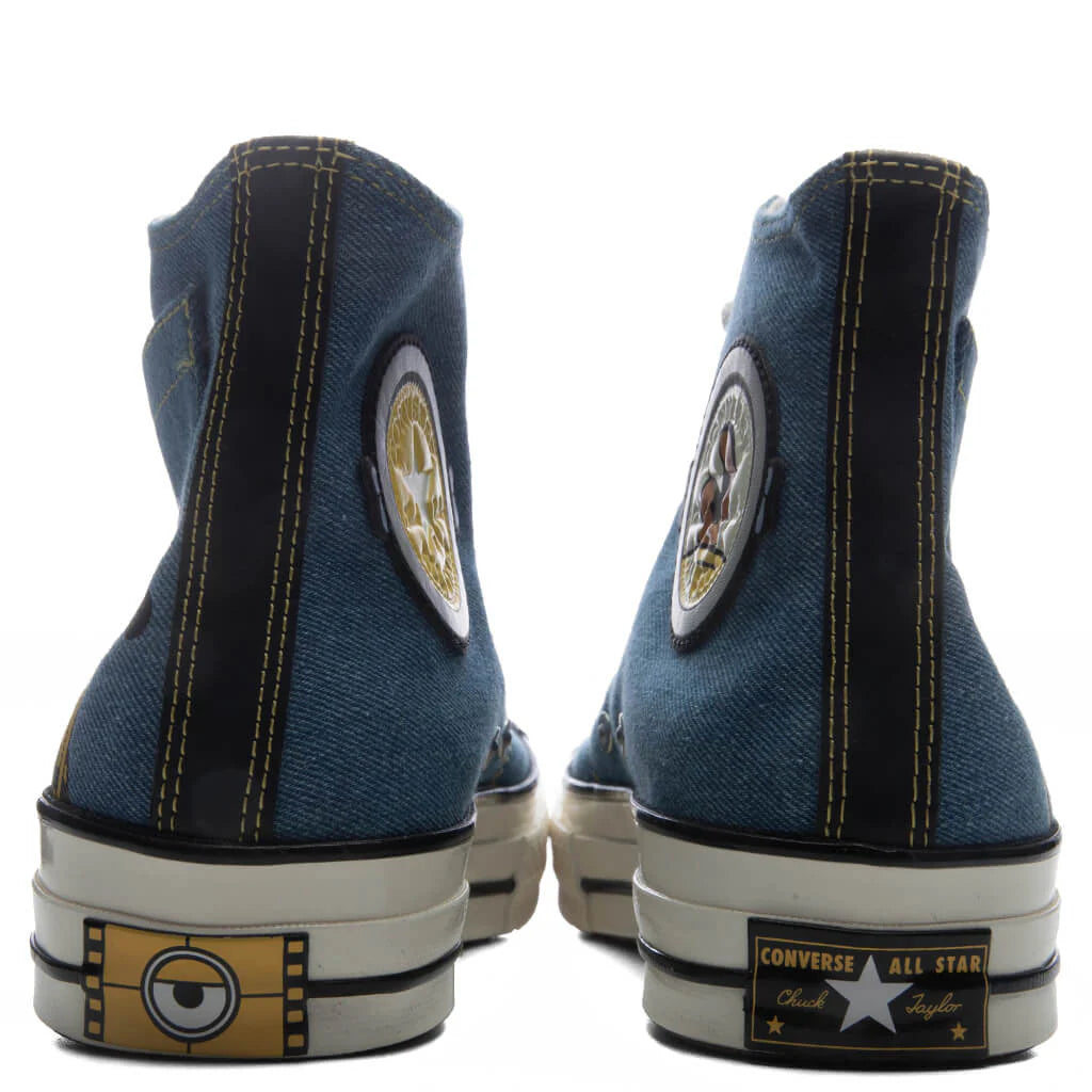 Converse x Minions Chuck 70 Hi Blue Egret Black