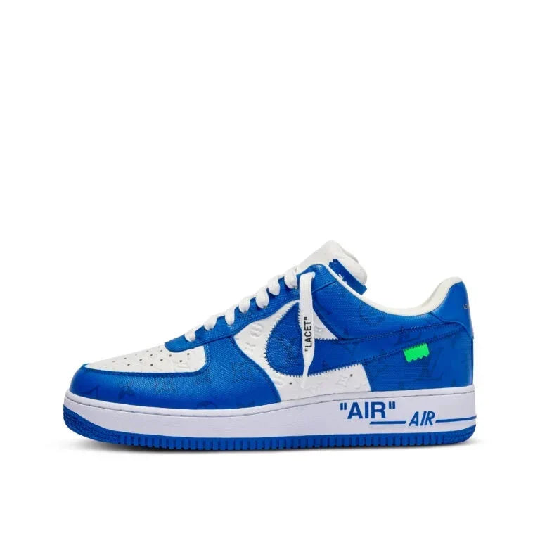 Louis Vuitton x Nike Air Force 1 Low By Virgil Abloh White Blue