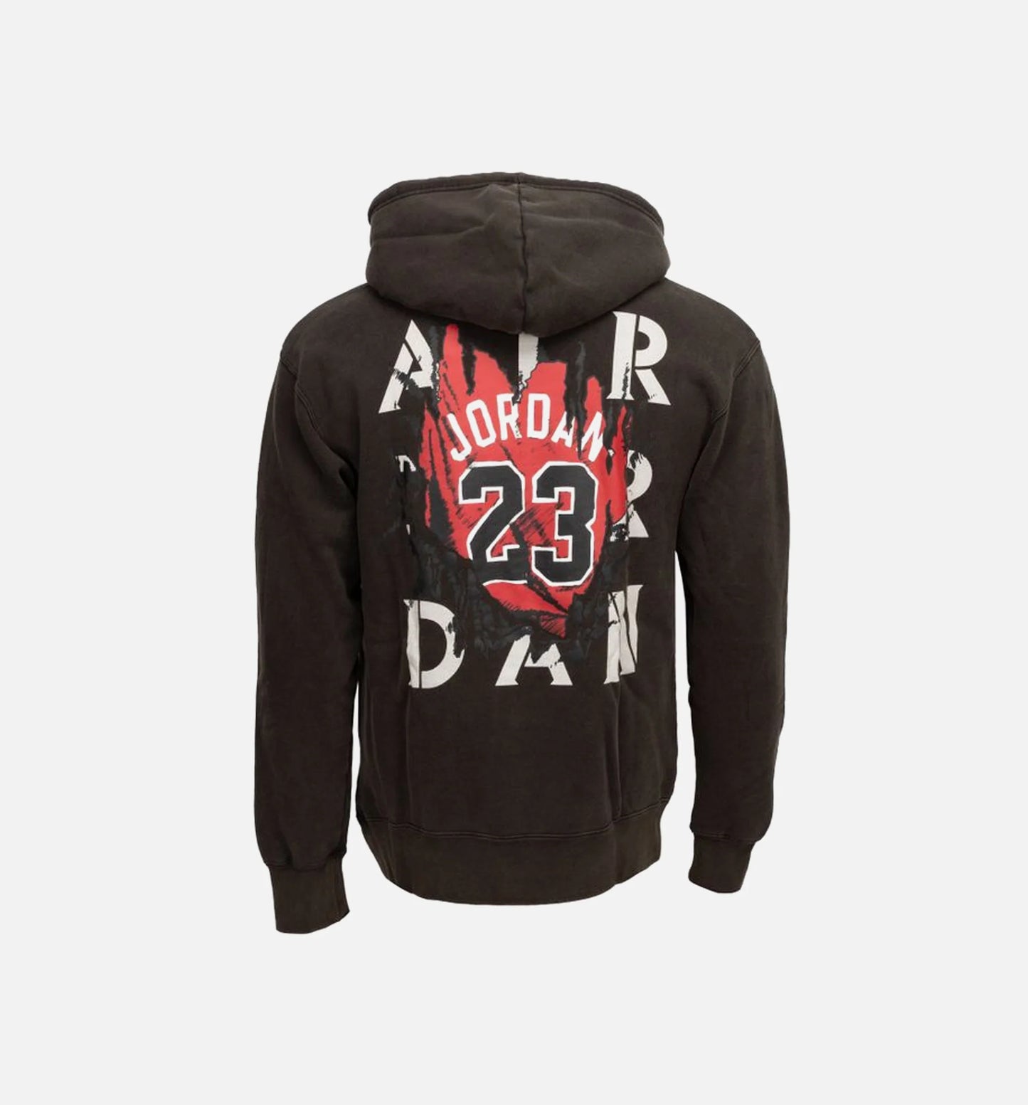 AJ5 GFX Mens Hoodie Black Red