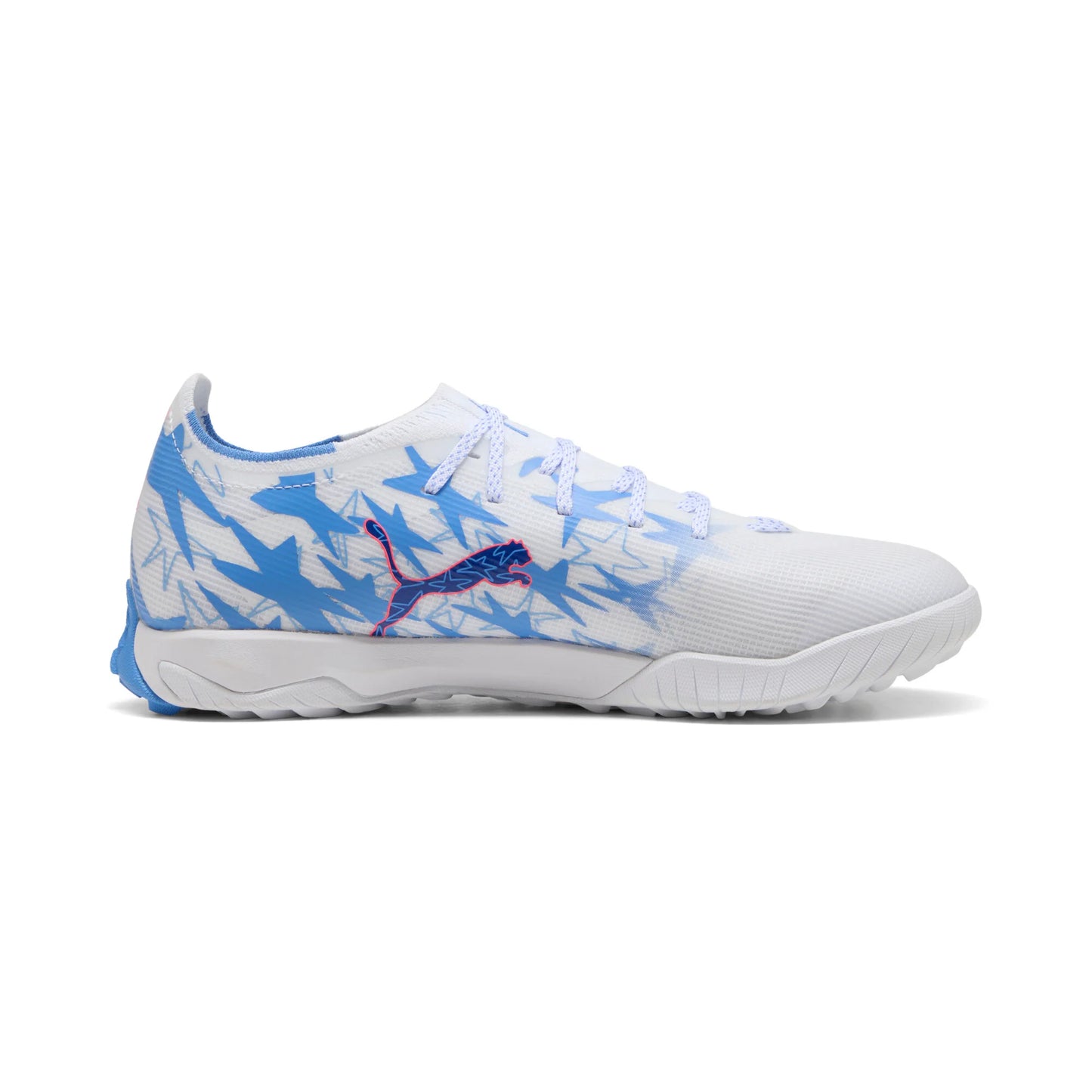 PUMA Ultra 6 Match KidSuper X CP TT Turf Mens Soccer Cleats White Pink Blue