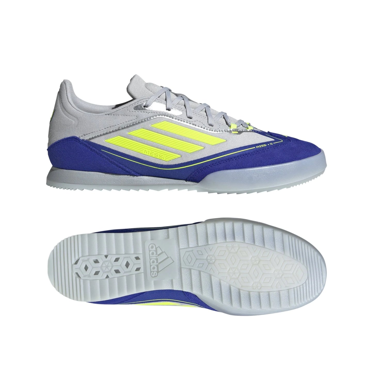 adidas F50 Messi Freestyle Indoor Boots Silver Yellow Blue