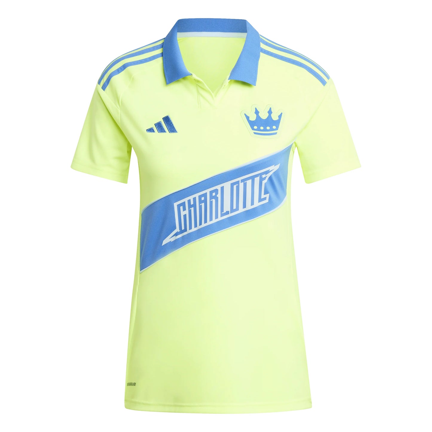 adidas Womens Charlotte FC Third Soccer Jersey 25 26 Yellow