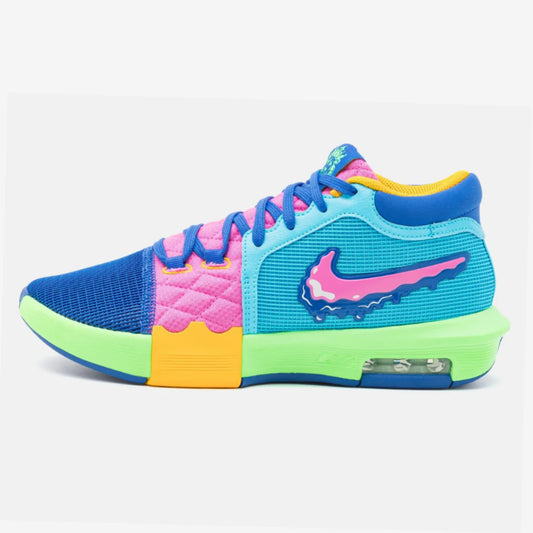 Tênis Nike Lebron Witness VIII Verde Azul Rosa