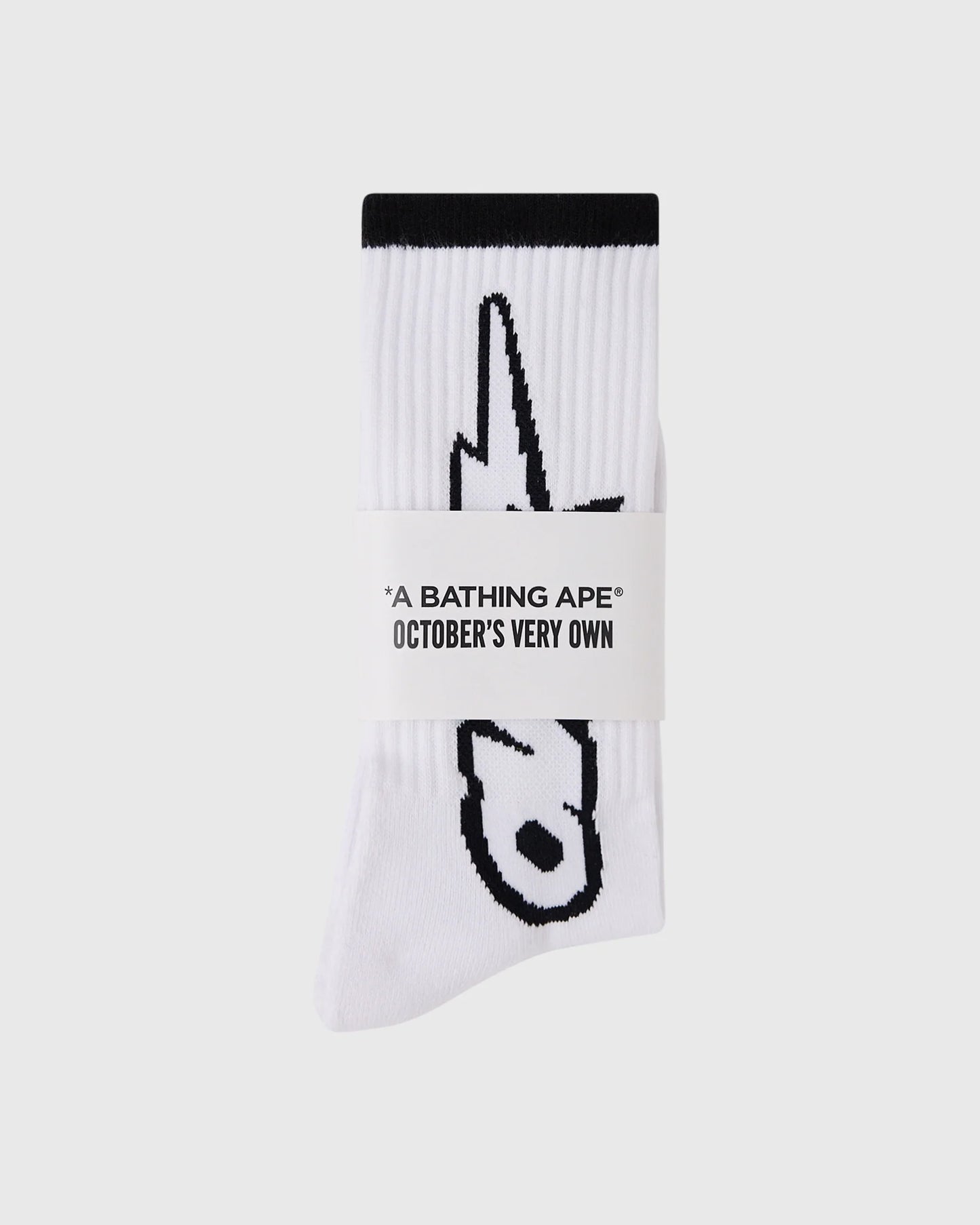 BAPE OVO Sta Athletic Sock White