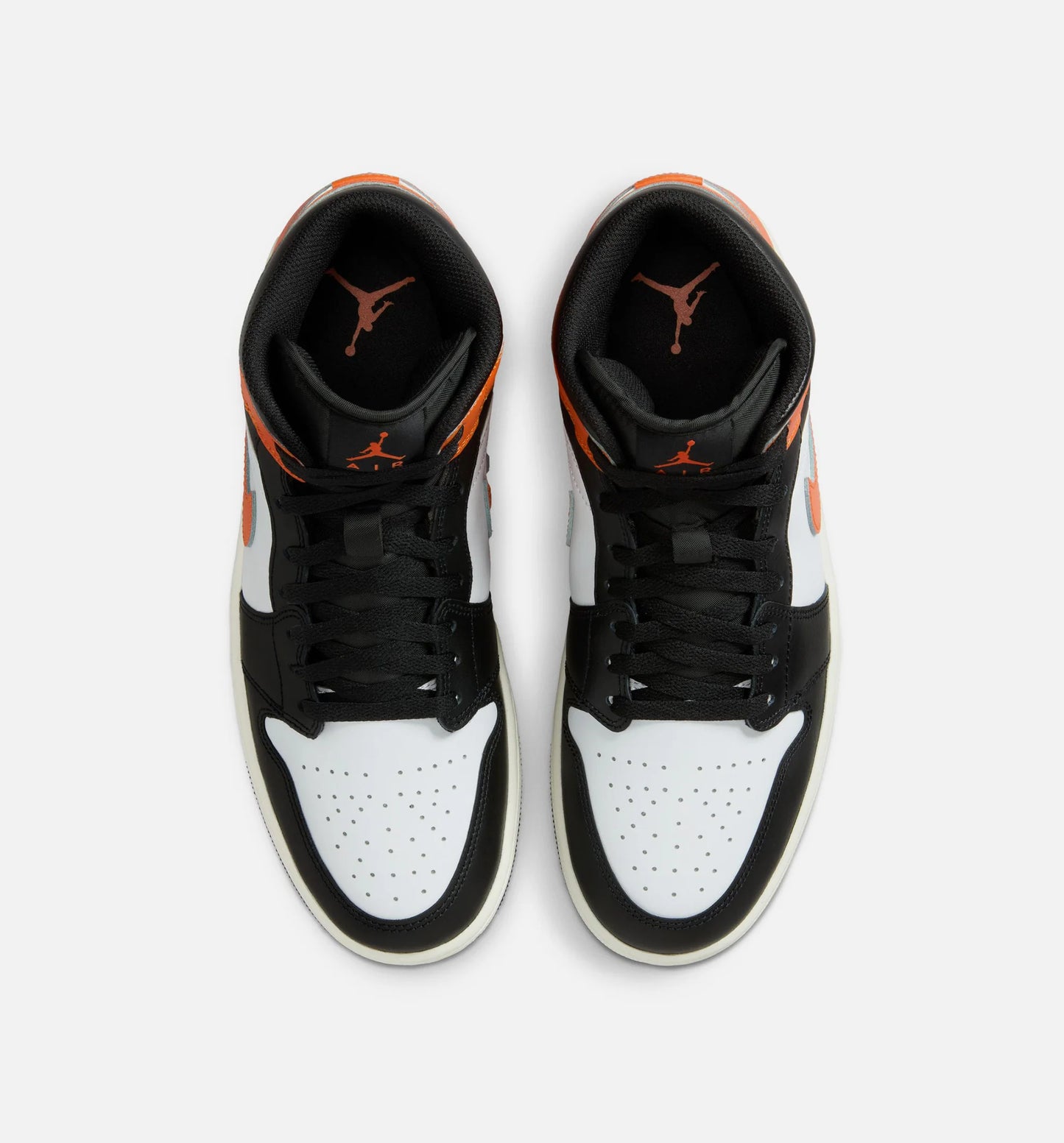 Air Jordan 1 Mid Mens Lifestyle Shoe Starfish White Sail Black