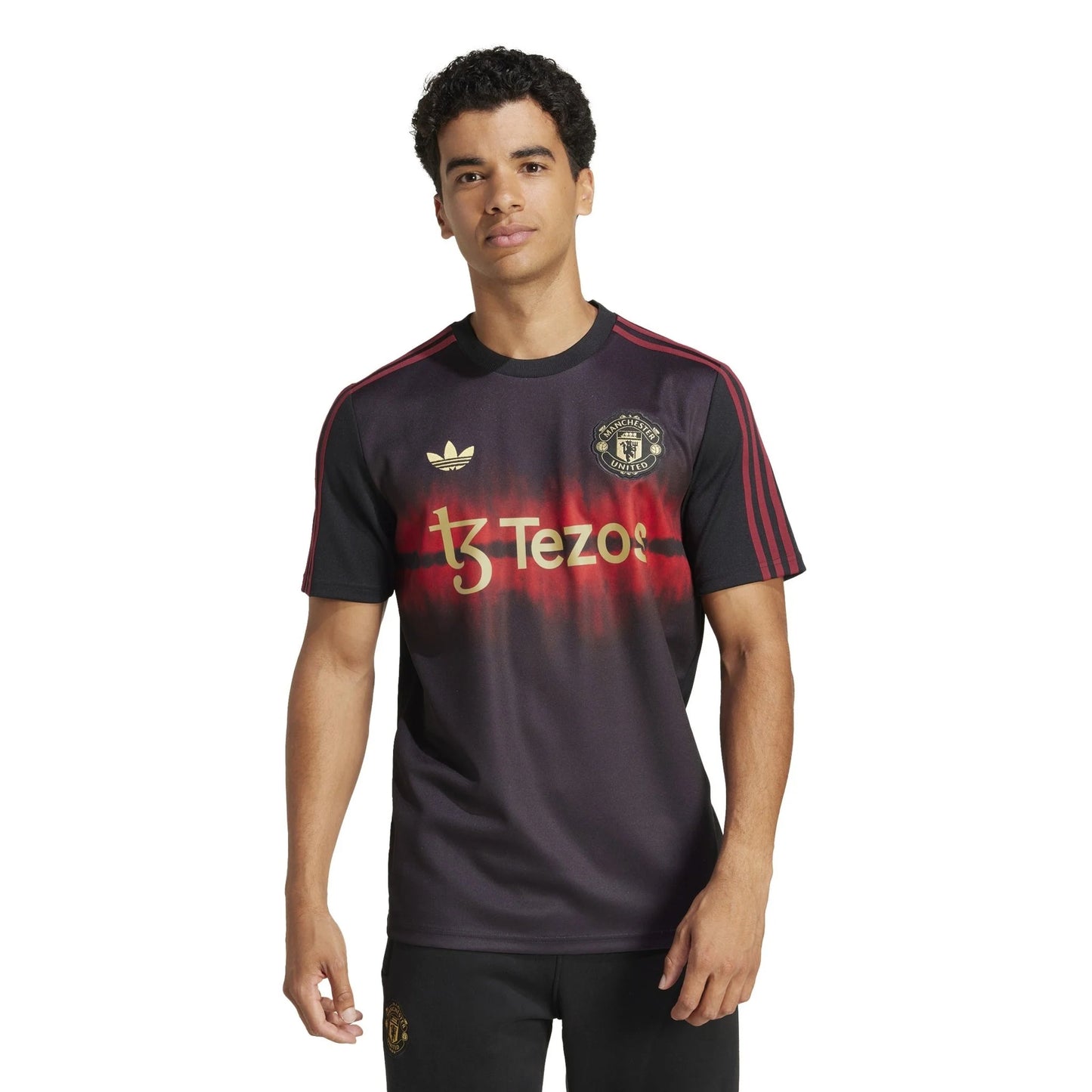 adidas Mens Manchester United CNY Jersey 24 25 Black