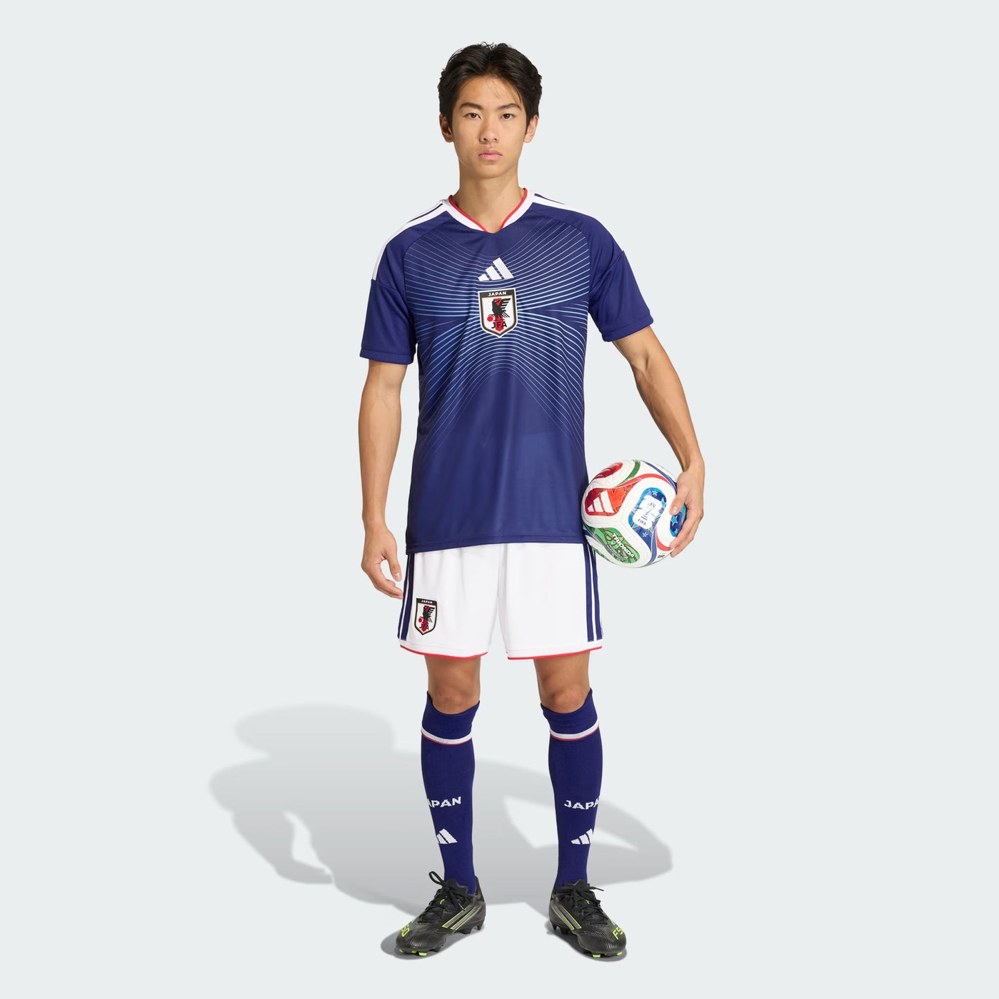 adidas Japan Home Mens Soccer Jersey 26 Japan Blue Ash Blue