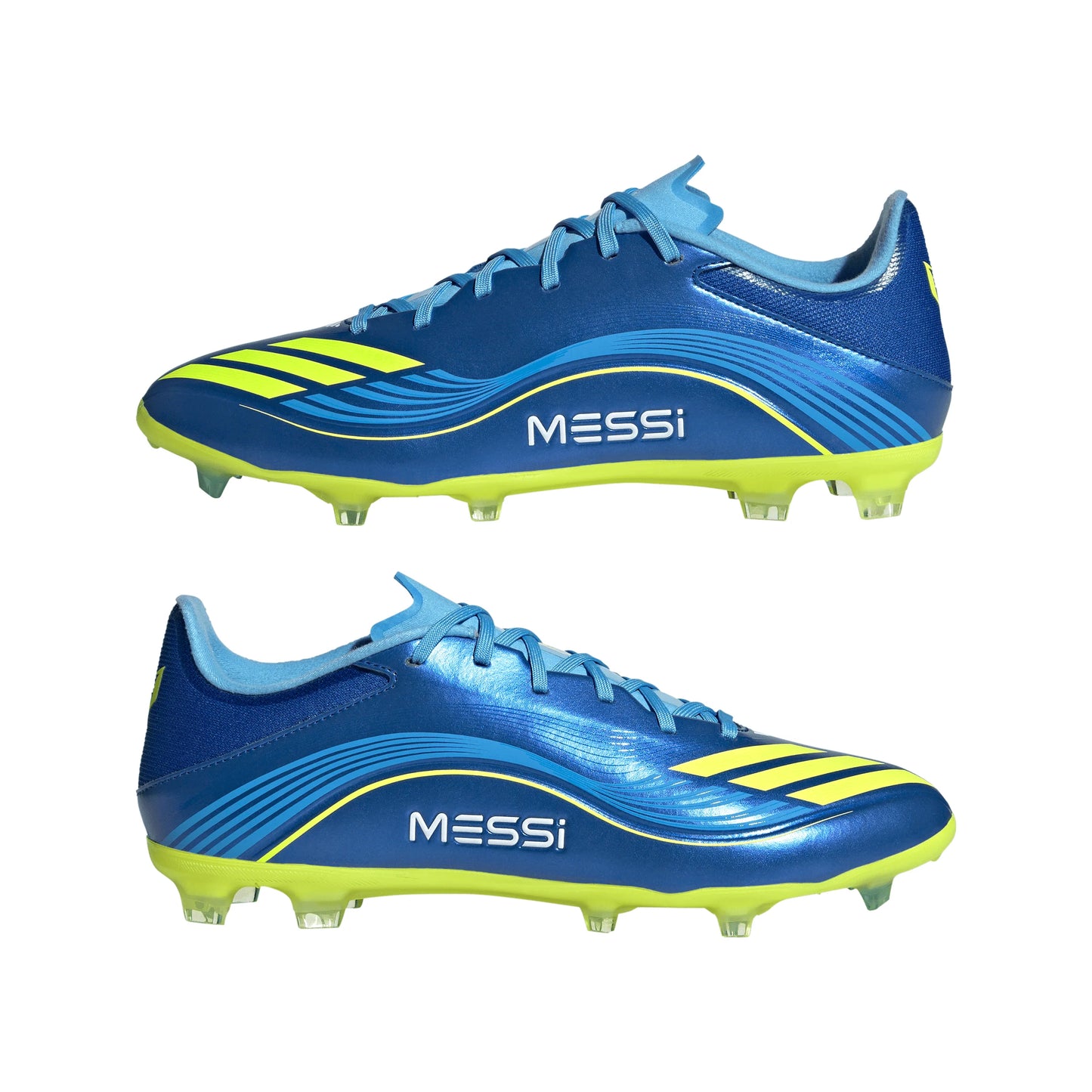 adidas F50 Messi League FG MG Mens Soccer Cleats Royal Blue Yellow Blue
