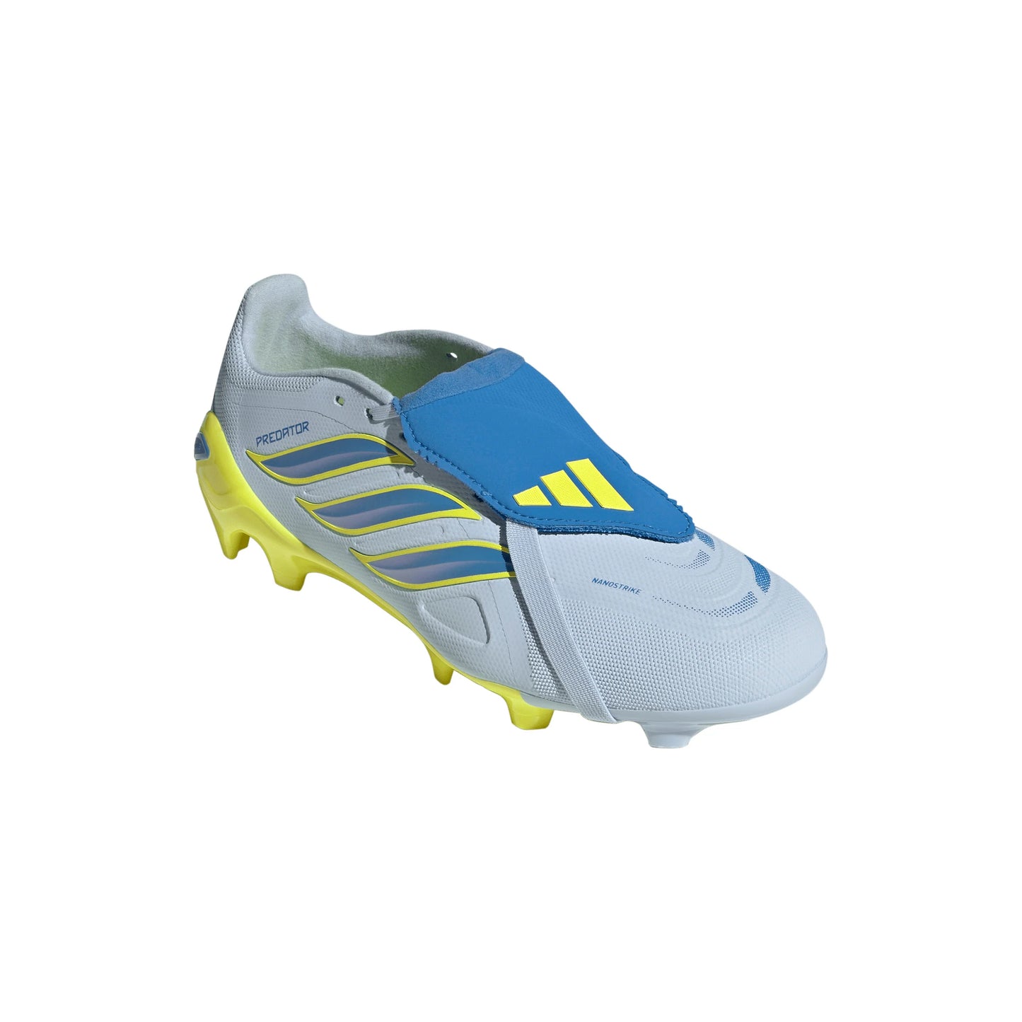 adidas Predator League Fold Over Tongue FG Firm Ground Mens Soccer Cleats Sky Blue Yellow