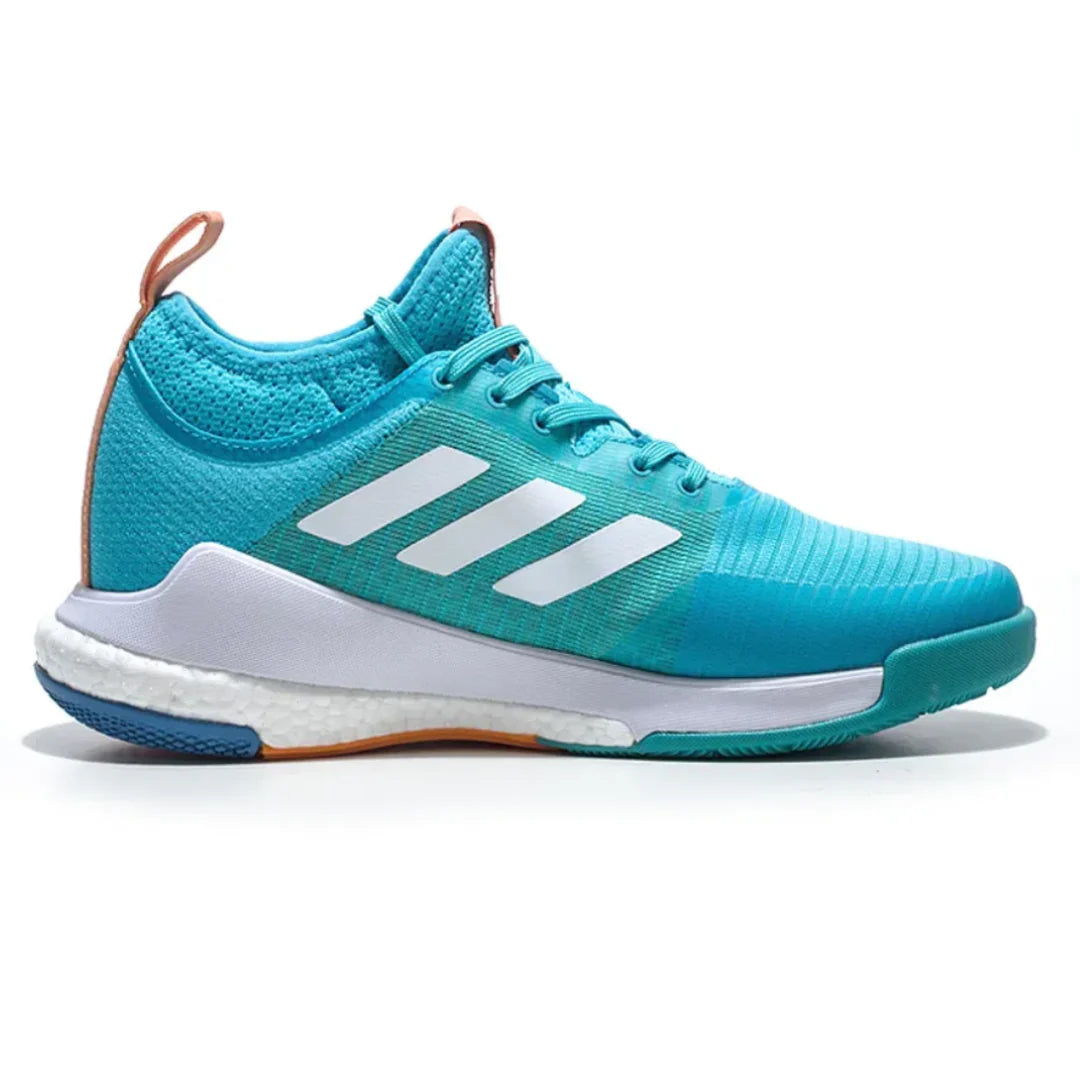 Tênis Adidas Crazyflight Mid Azul Laranja