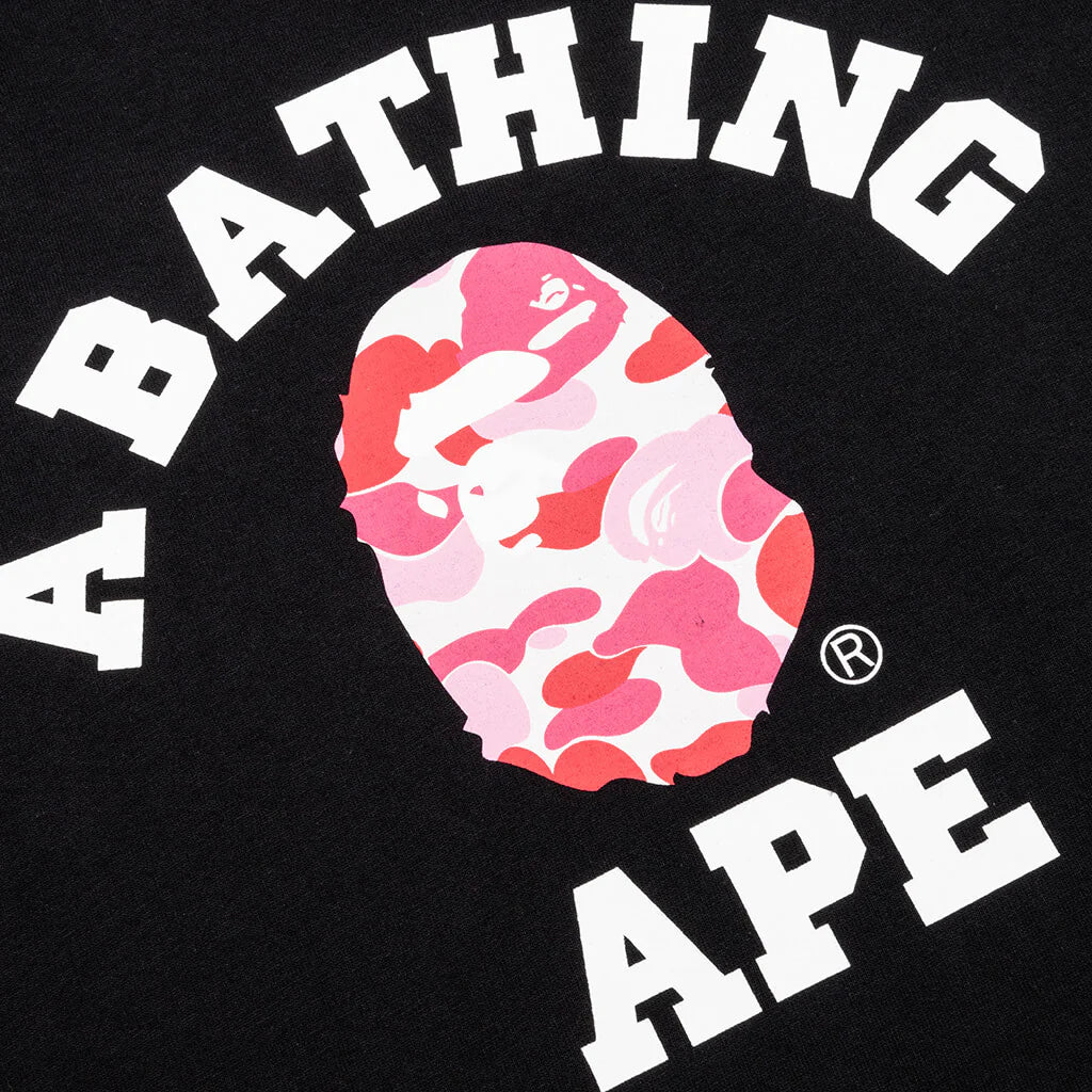 Abc Camo College Tee Black Pink
