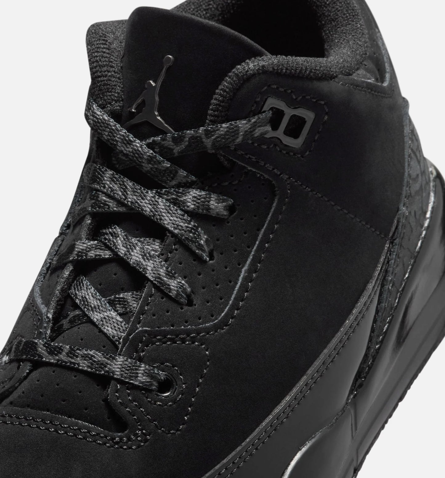 Air Jordan 3 Retro Black Cat Preschool Lifestyle Shoe Black Dark Charcoal Black Free Shipping