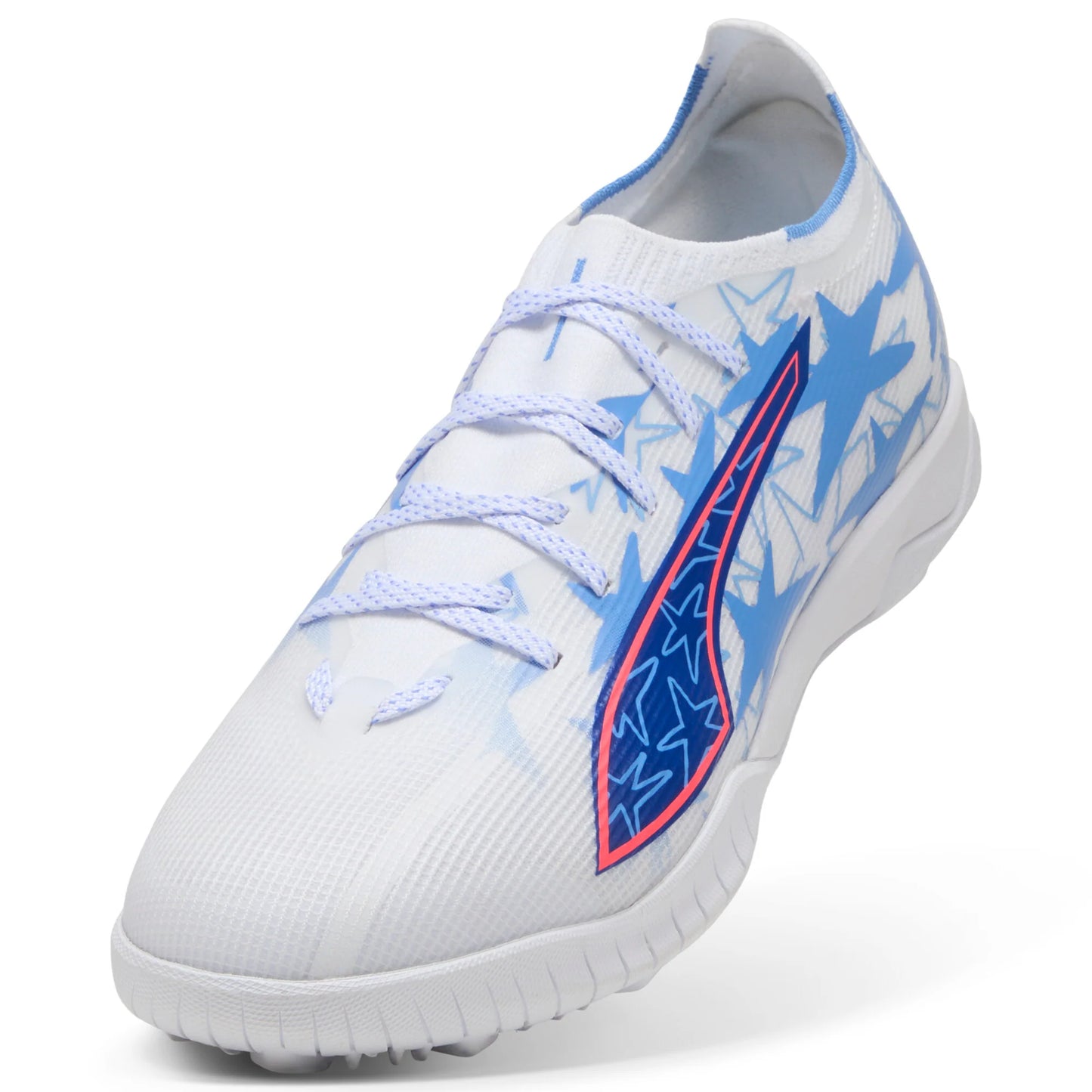 PUMA Ultra 6 Match KidSuper X CP TT Turf Mens Soccer Cleats White Pink Blue