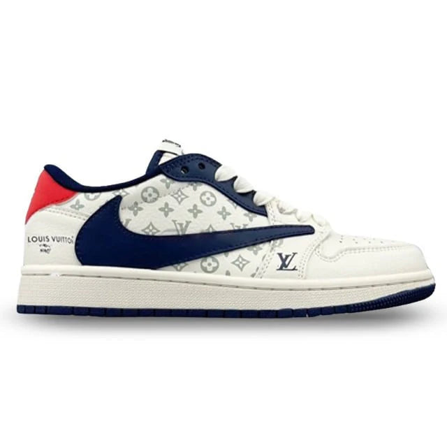 Louis Vuitton x Nike Air Jordan 1 Low Tricolor Monogram Custom