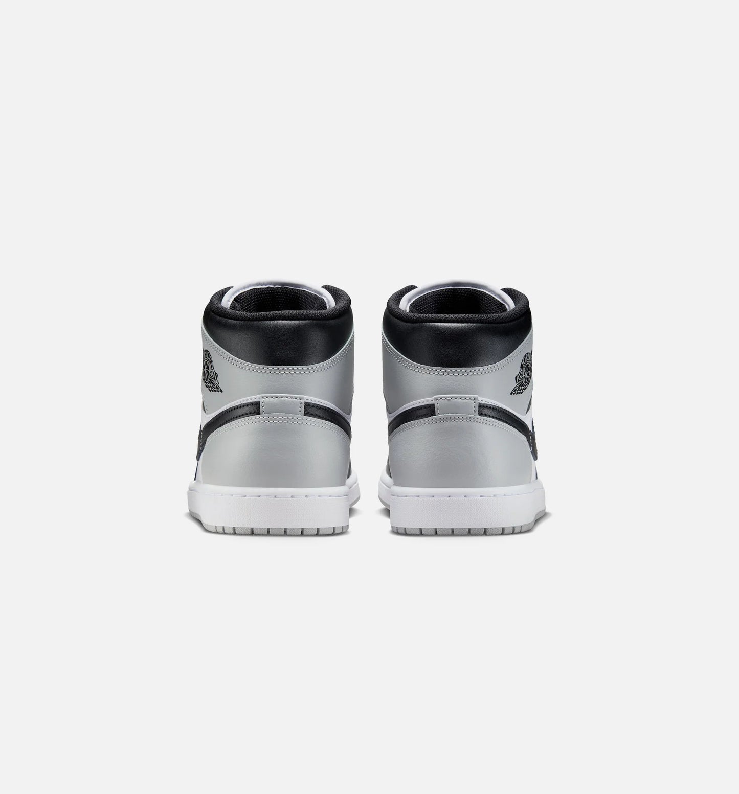 Air Jordan 1 Mid Mens Lifestyle Shoe White Black Light Smoke Grey