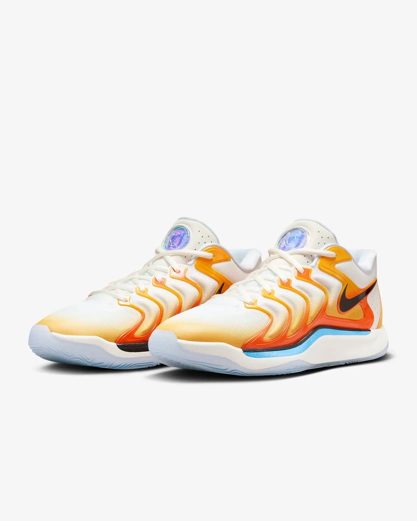Tenis Nike KD17 Branco Laranja