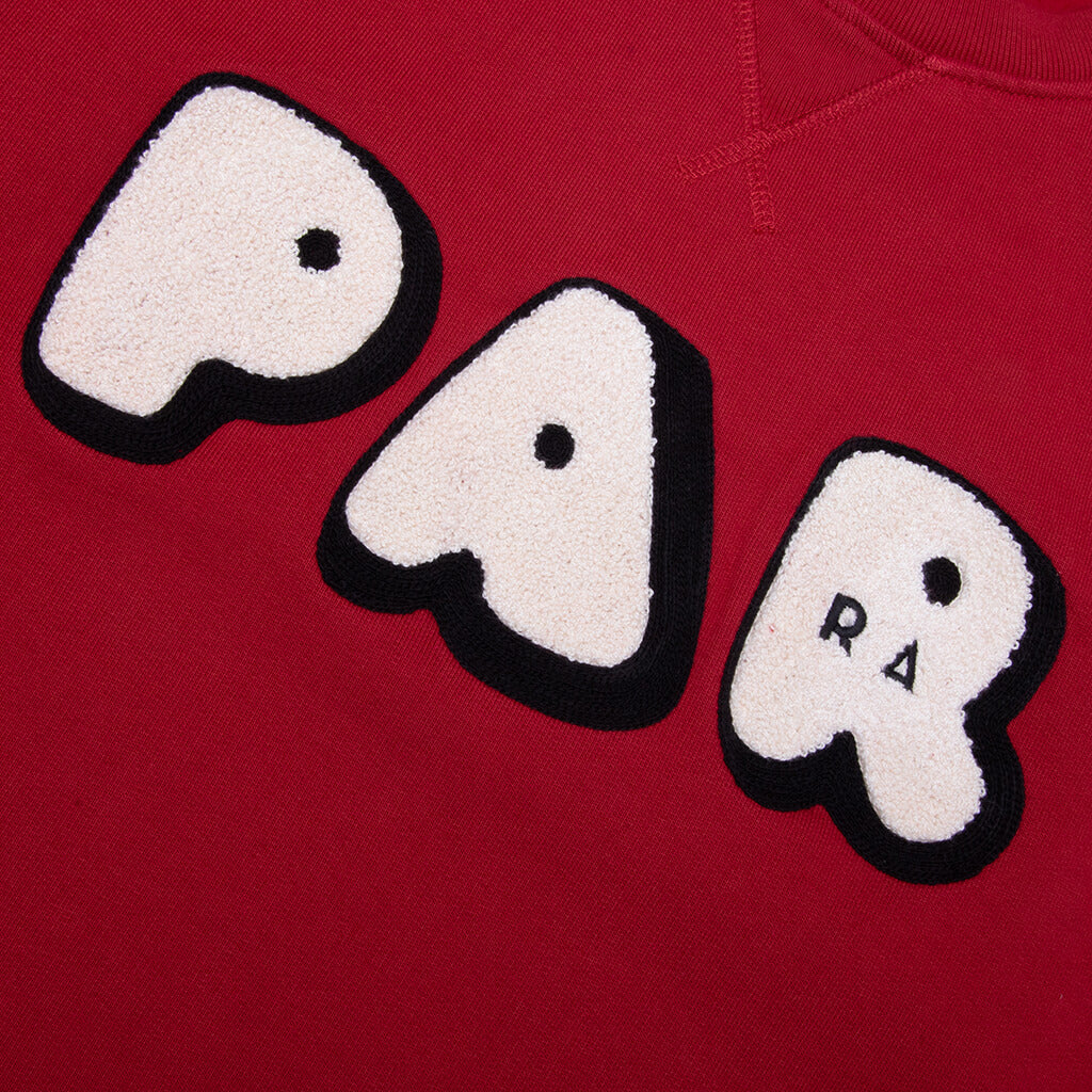 Rounded PAR Crew Neck Sweatshirt Ruby Red