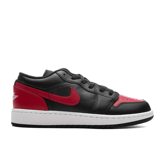 Air Jordan 1 Low GS Black Varsity Red Summit White