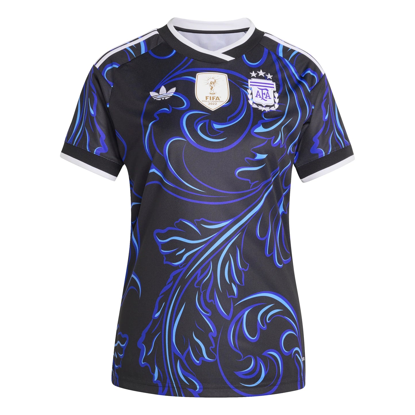 adidas Argentina Away Womens Soccer Jersey 2026 Black Blue
