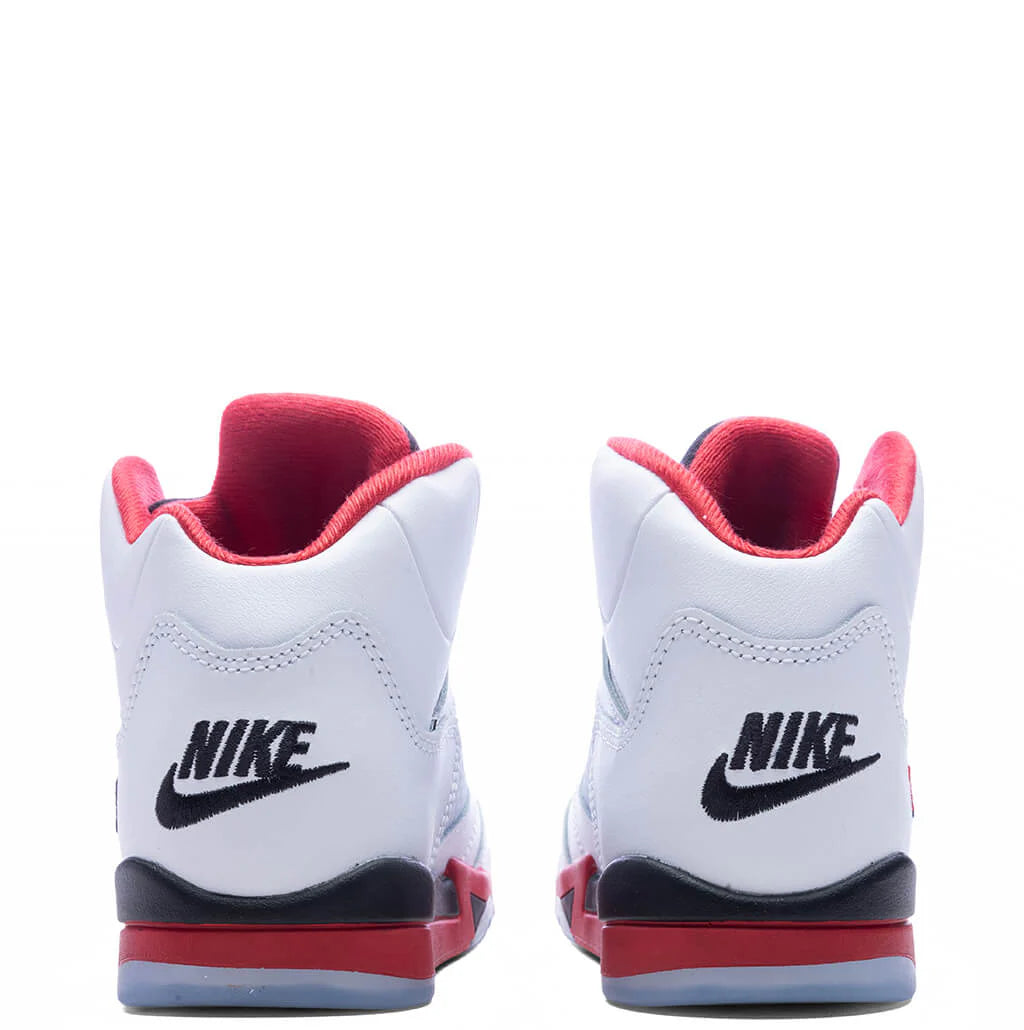 Air Jordan 5 Retro OG Fire Red Black Tongue PS White Fire Red Black