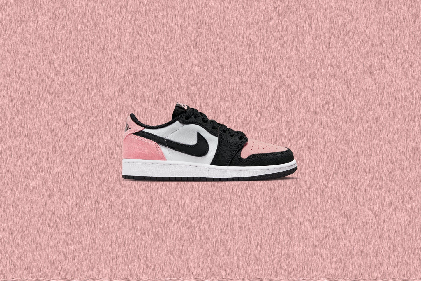 Air Jordan 1 Low OG GS Black Bleached Coral White