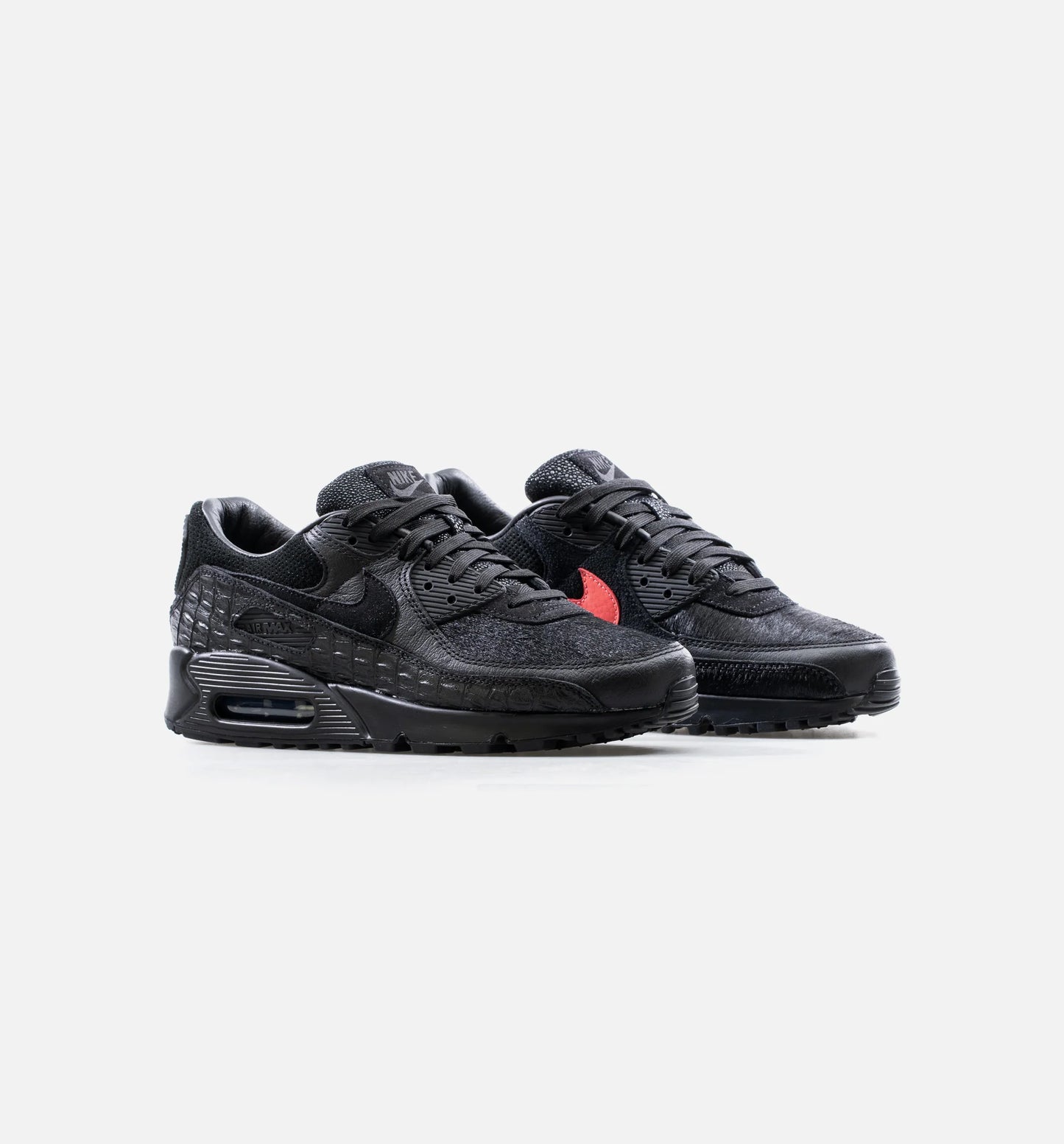 Air Max 90 QS Mashup Mens Running Shoe Black Red