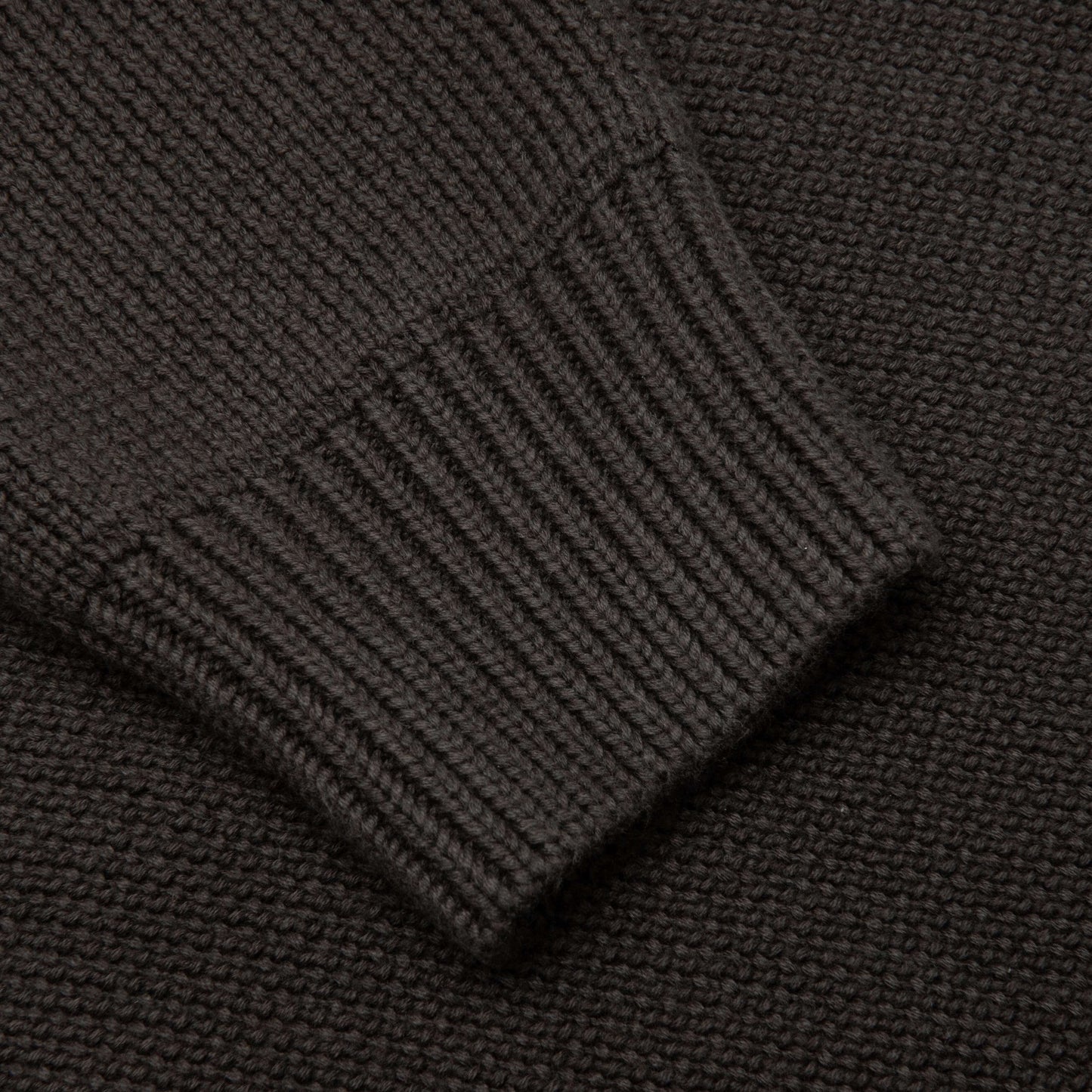 Kids Knit Hoodie Off Black