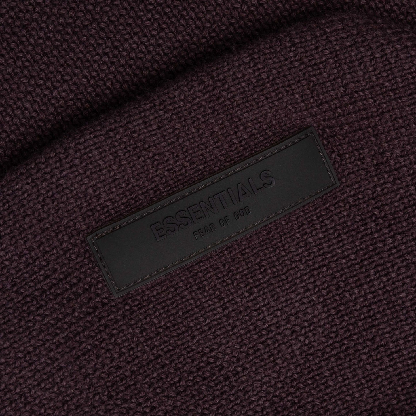 Kids Knit Hoodie Plum