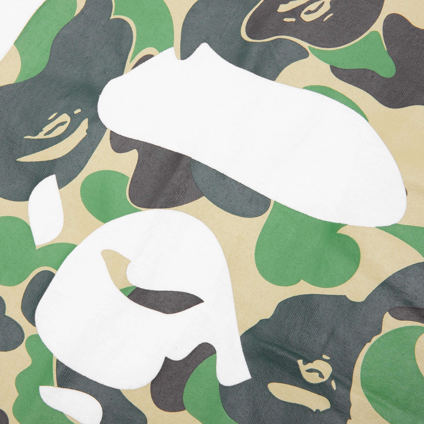 Abc Camo Side Big Ape Head Tee White Green
