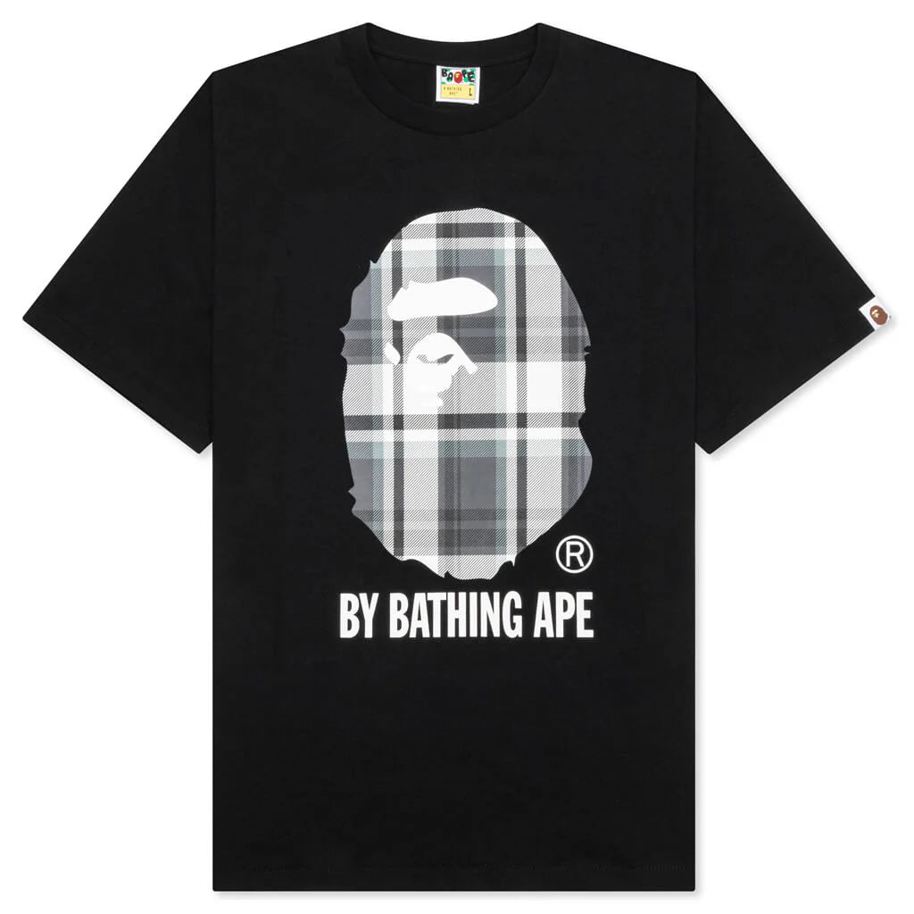 Bape Check by Bathing Ape Tee Black