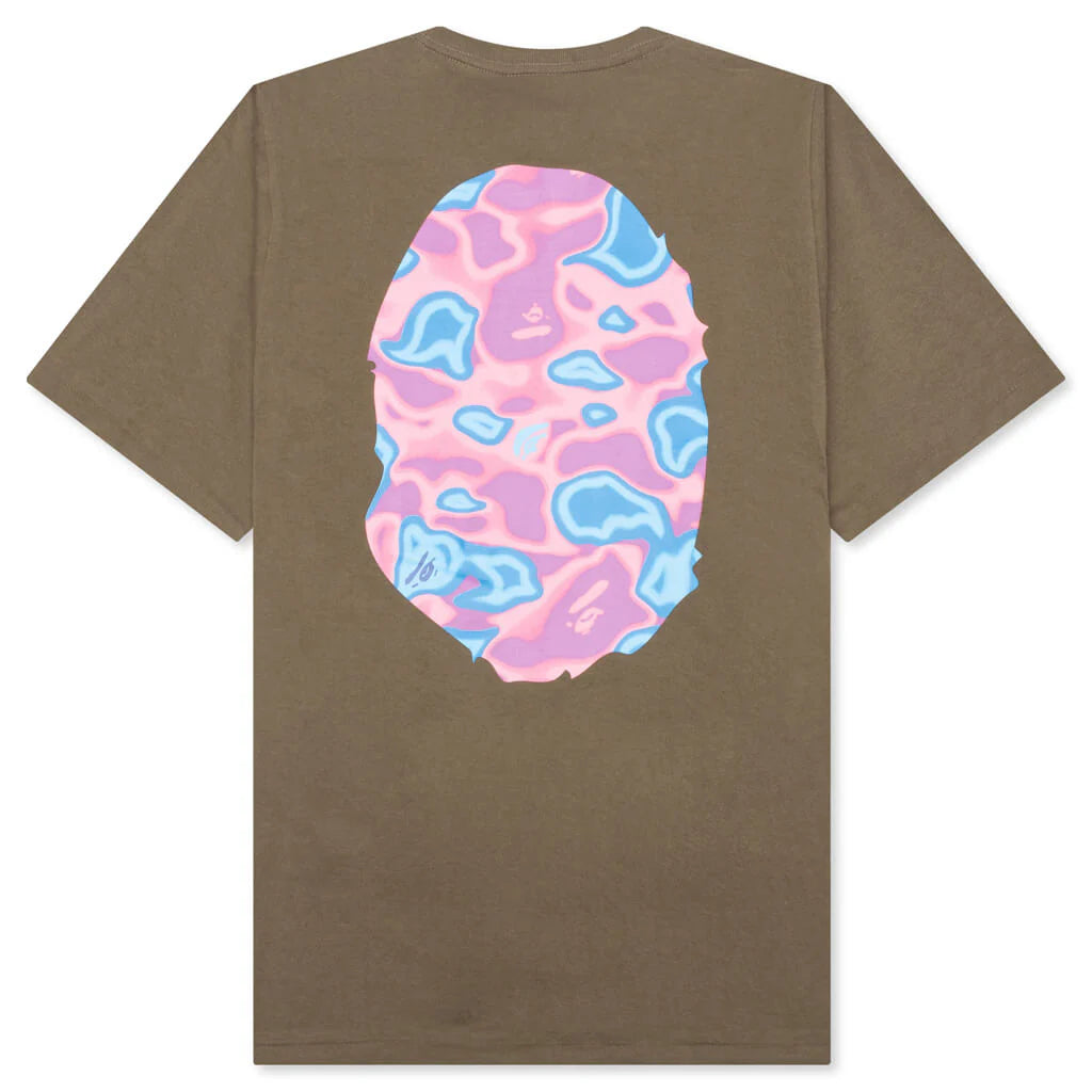 Liquid Camo Bape Sta Logo Tee Brown