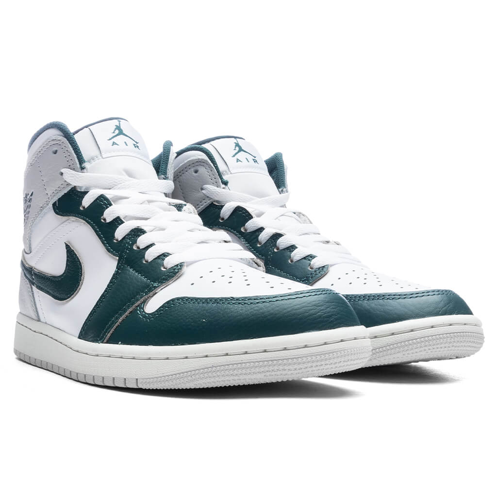 Air Jordan 1 Mid SE White Oxidized Green Sail