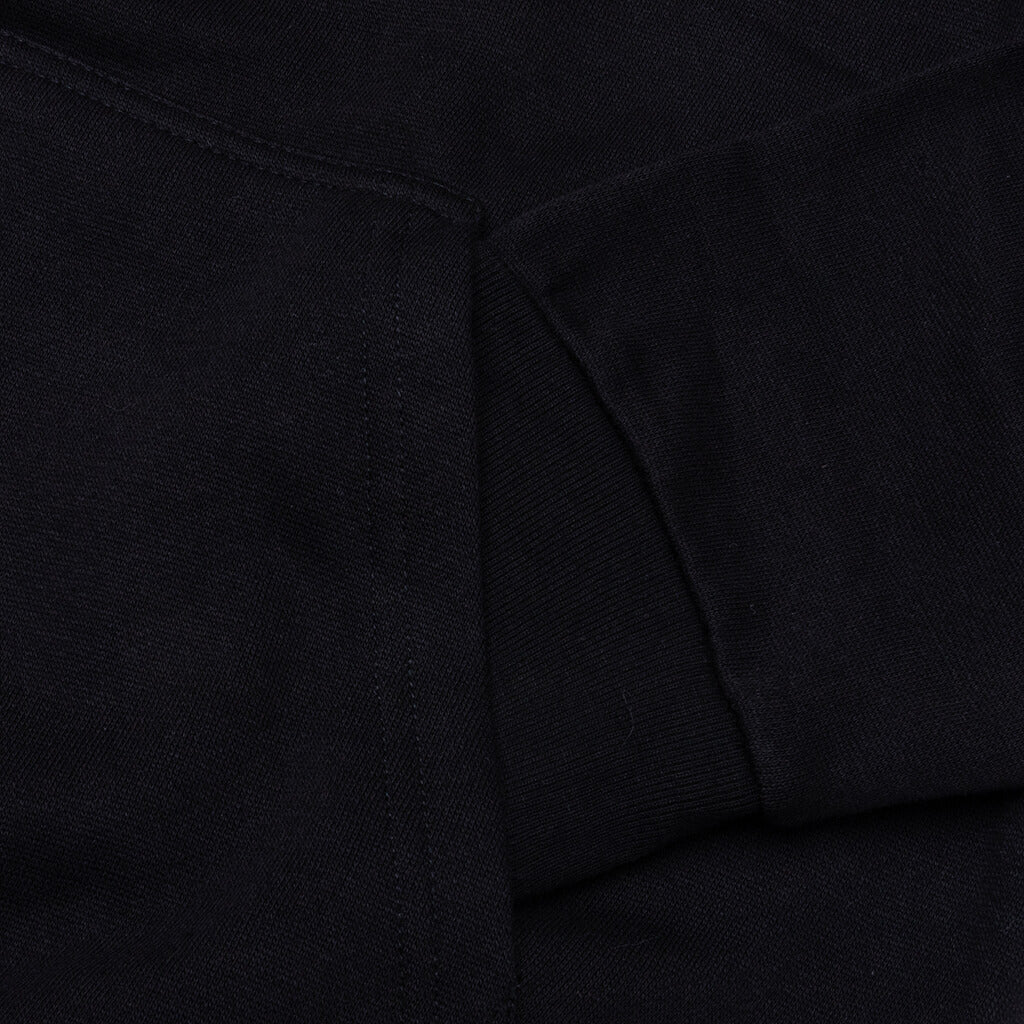 Smiley Call My Lawyer Bear Hoodie Jet Black