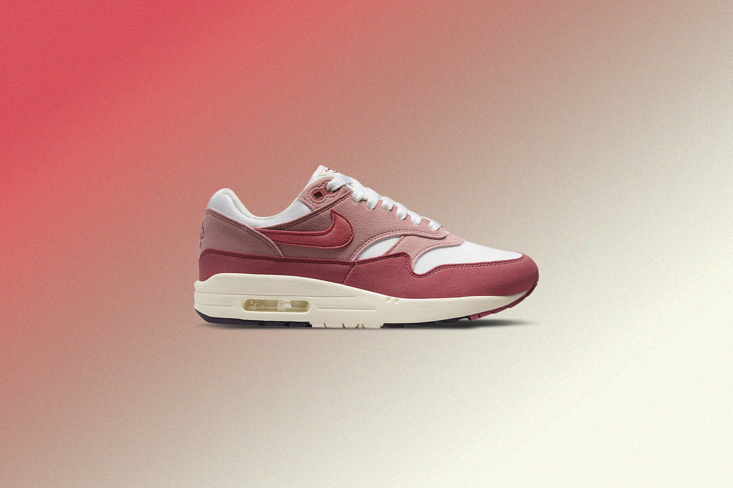 Womens Air Max 1 87 Sail Cedar Red Stardust