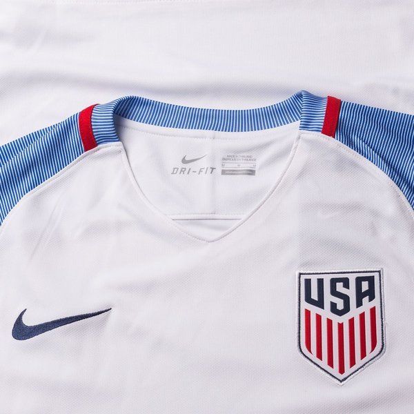 Nike USMNT 16 Stadium Home Mens Jersey White Blue