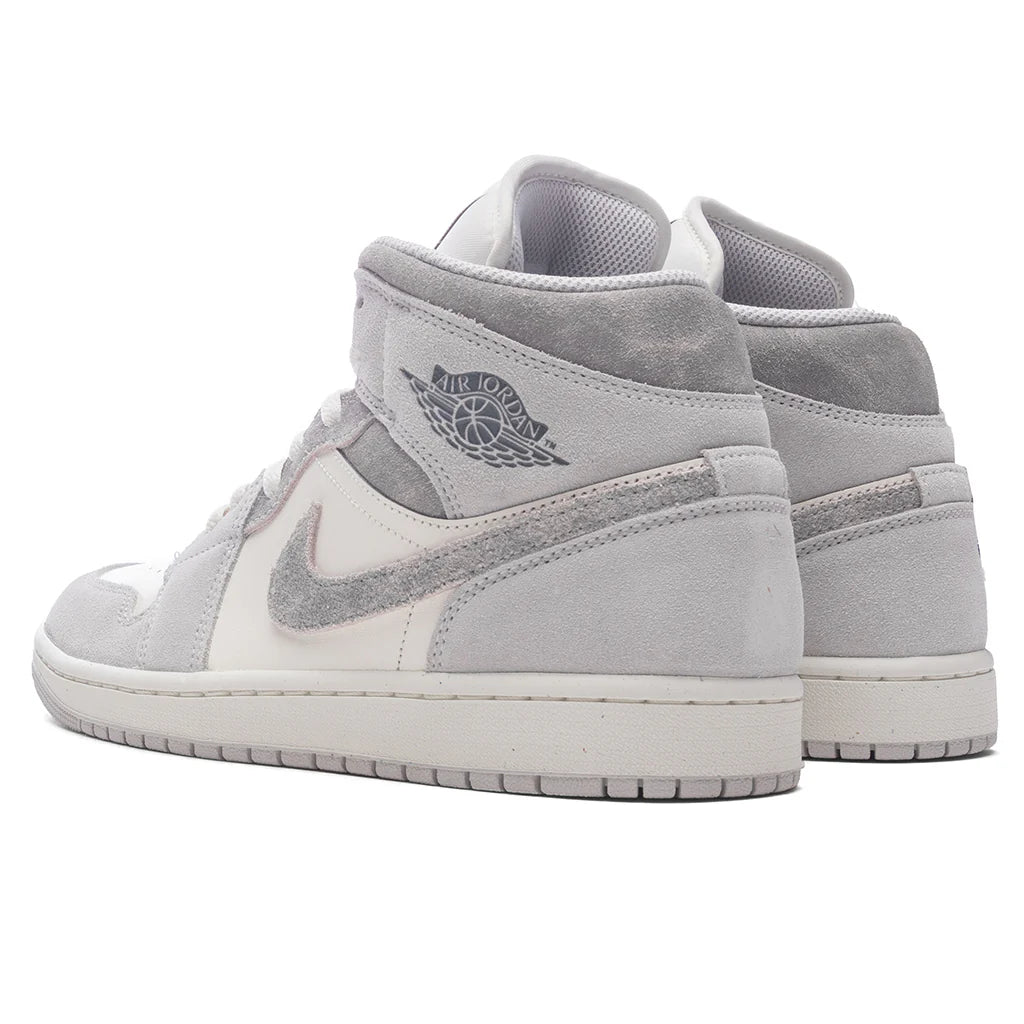 Air Jordan 1 Mid SE Neutral Grey Smoke Grey Sail