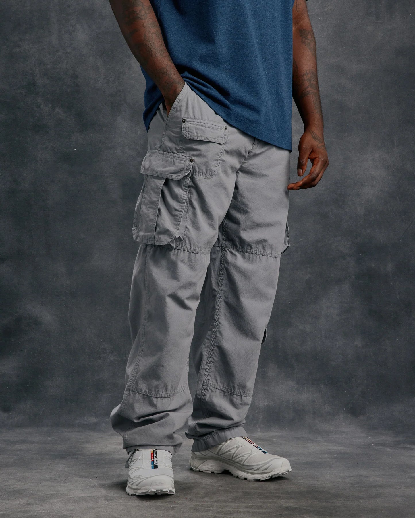 Multi Pocket Cargo Pant Grey
