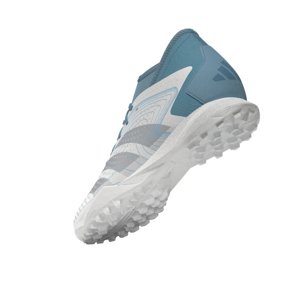adidas Predator Accuracy3 TF Turf Shoes White Grey Blue