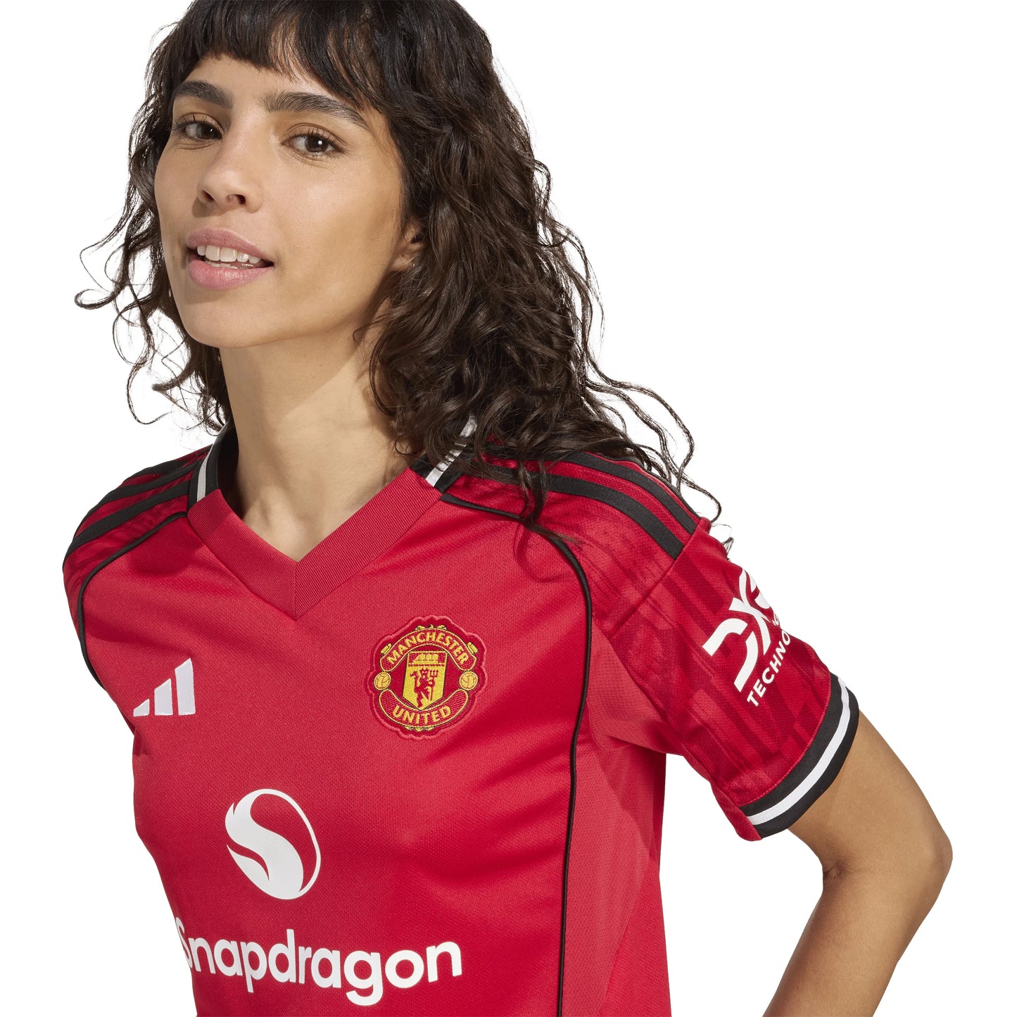 adidas Manchester United Home Womens Soccer Jersey 25 26 Red