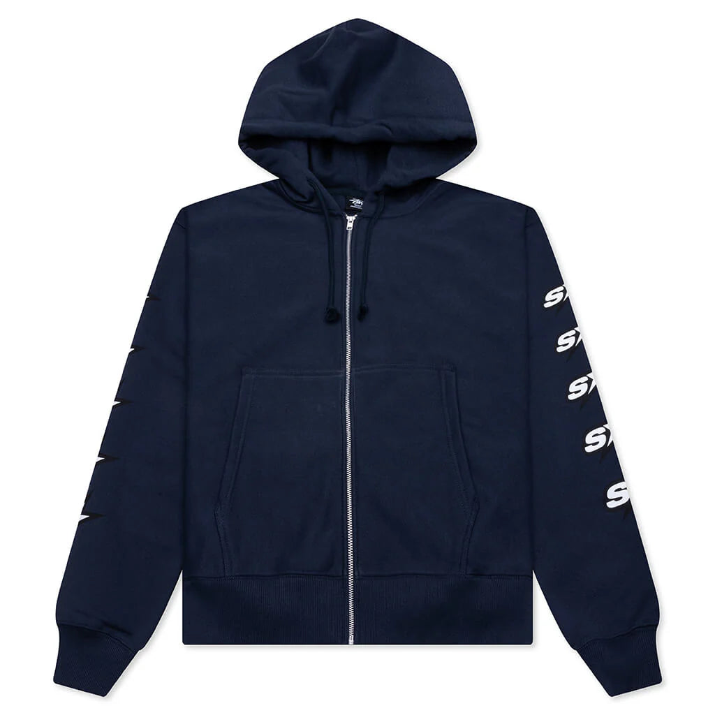 Speedway Zip Hoodie Navy