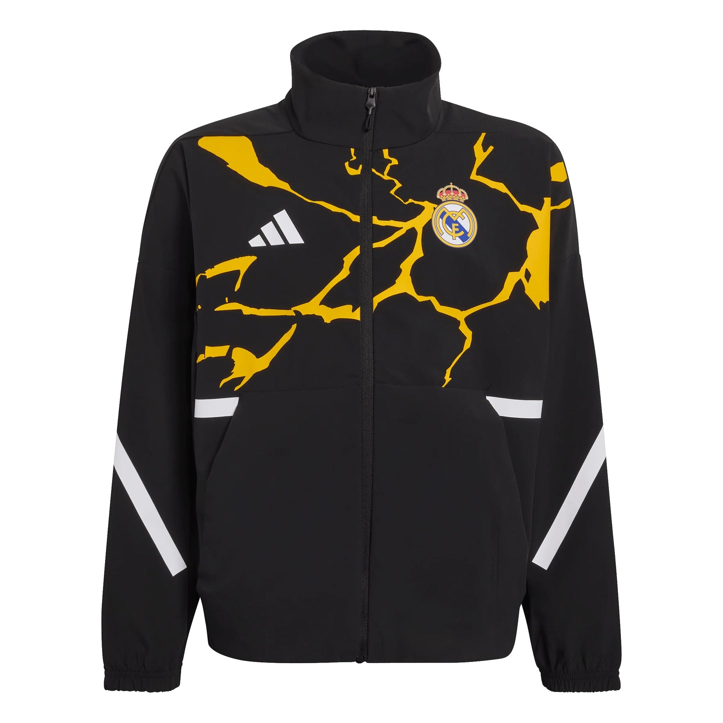 adidas Real Madrid Avengers ZNE Anthem Youth Soccer Jacket Black