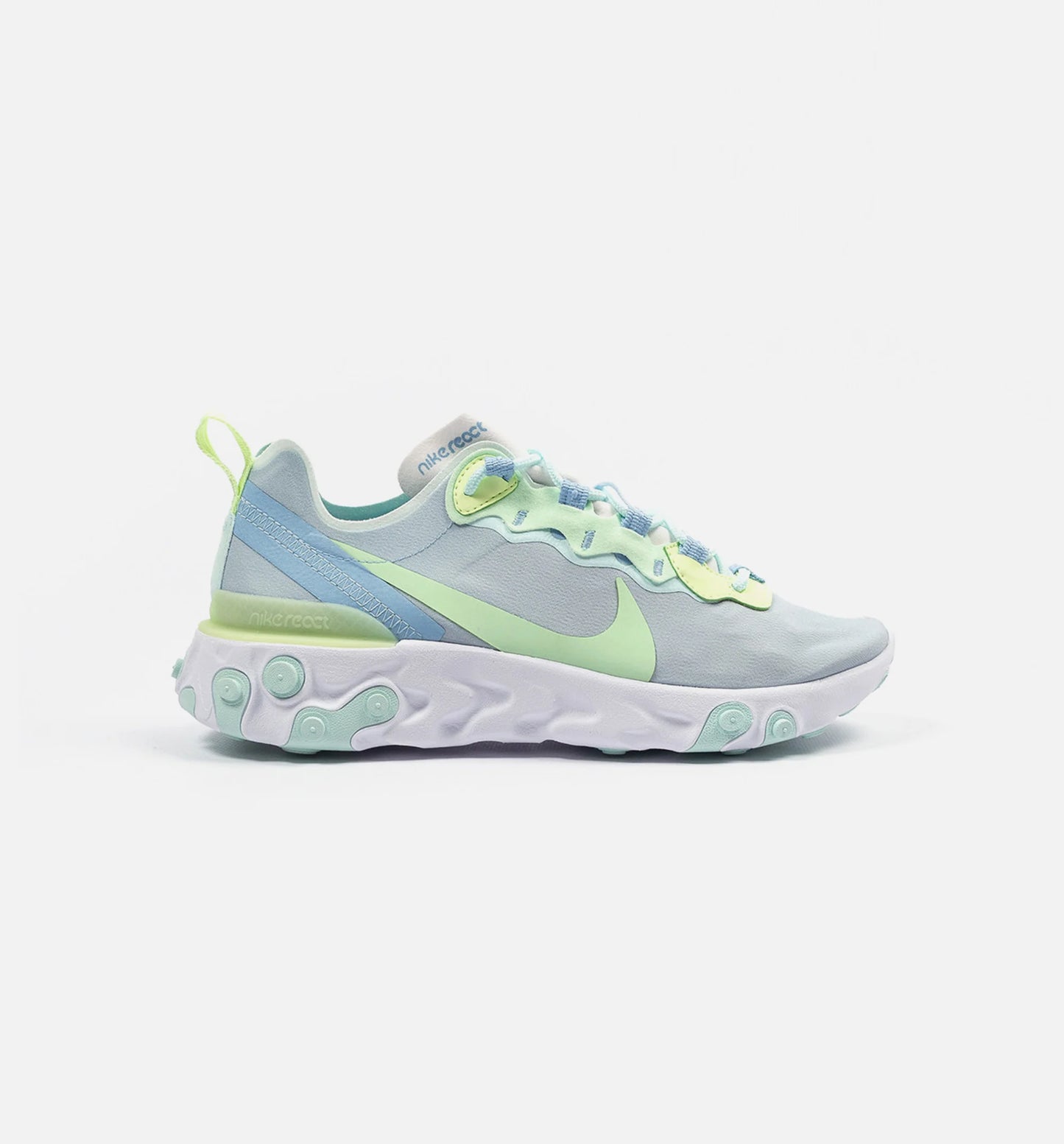 React Element 55 Womens Lifestyle Shoe White Frosted Spruce Barely Volt