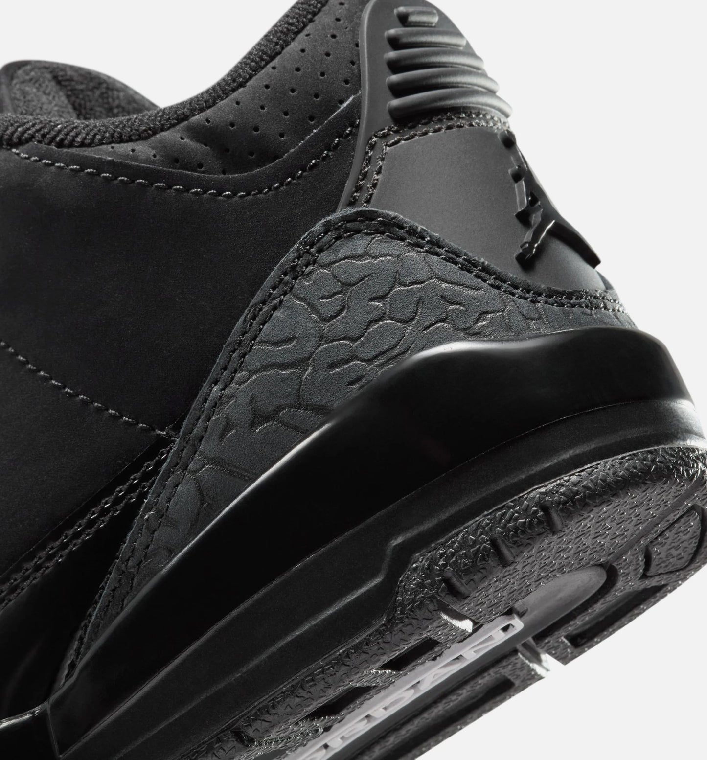 Air Jordan 3 Retro Black Cat Preschool Lifestyle Shoe Black Dark Charcoal Black Free Shipping