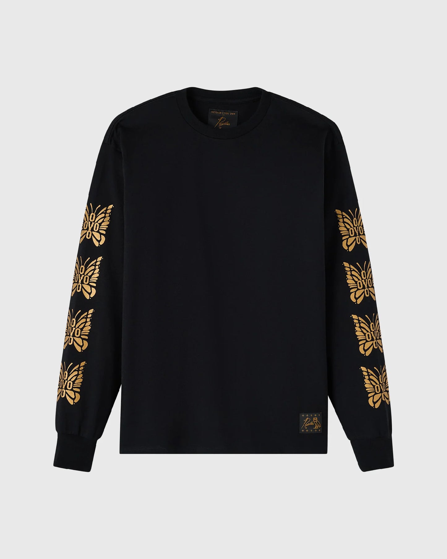NEEDLES Papillon Long Sleeve Tee Black