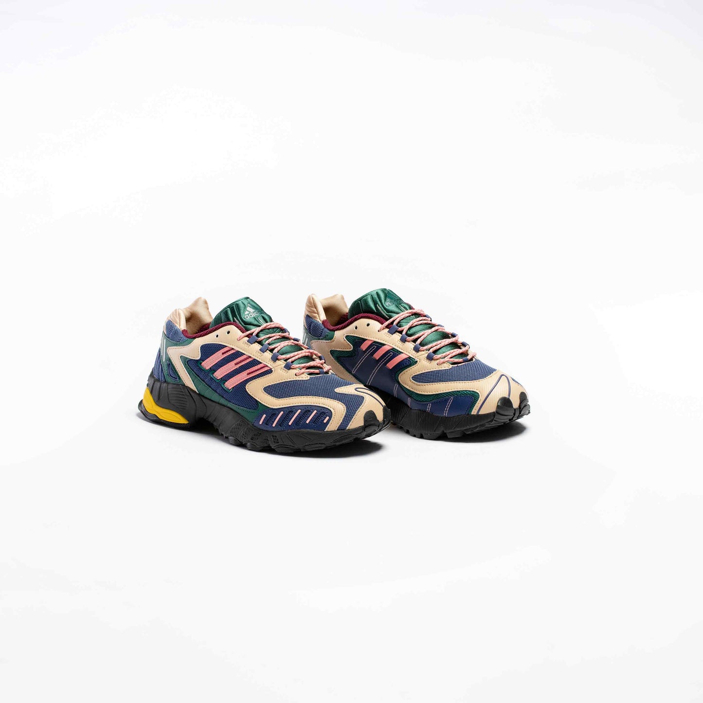 Torsion Trdc Mens Running Shoe Navy Green Pink Yellow