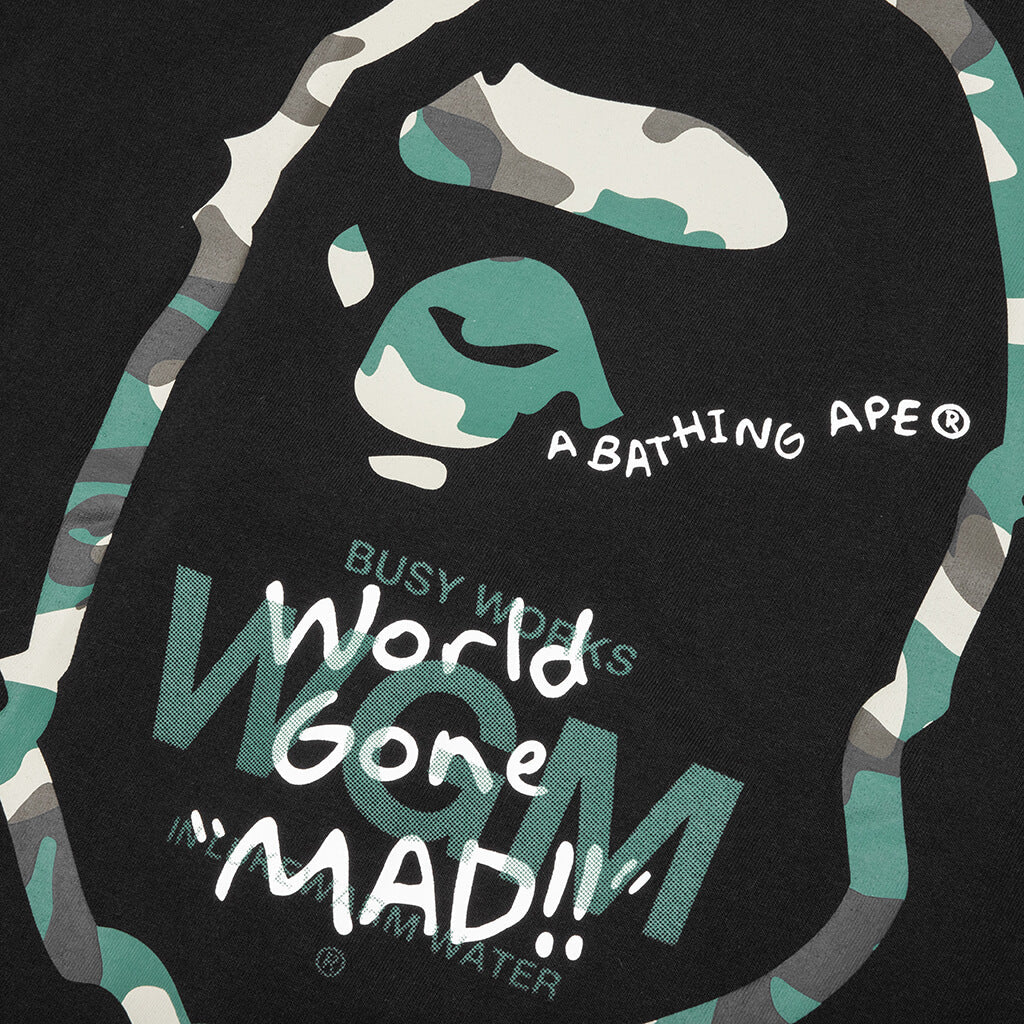 Woodland Camo Wgm Ape Head Tee Black