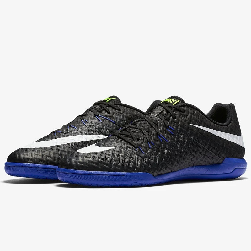 Nike Hypervenomx Finale IC Mens Soccer Shoes Black White Blue