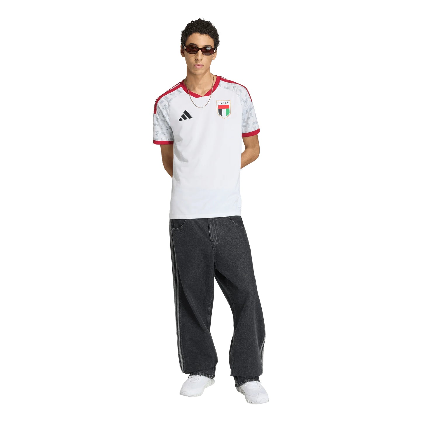 adidas United Arab Emirates Home Mens Soccer Jersey 2026 White